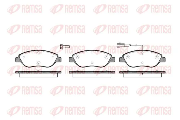 Handler.Part Brake pad set, disc brake KAWE 086001 1