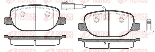 Handler.Part Brake pad set, disc brake KAWE 087802 1