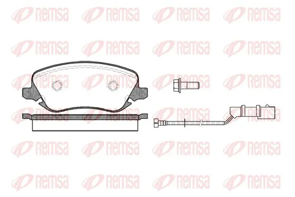 Handler.Part Brake pad set, disc brake KAWE 087902 1