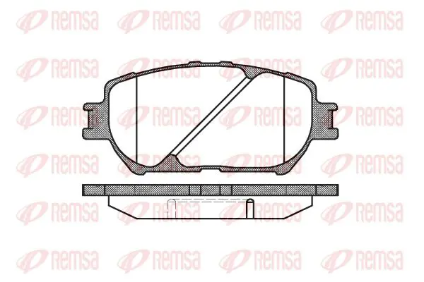 Handler.Part Brake pad set, disc brake KAWE 088400 1