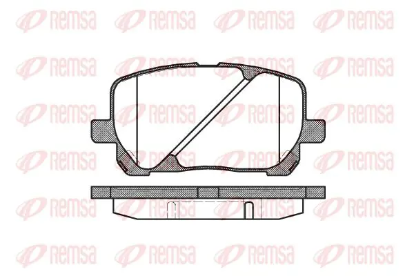 Handler.Part Brake pad set, disc brake KAWE 095400 1