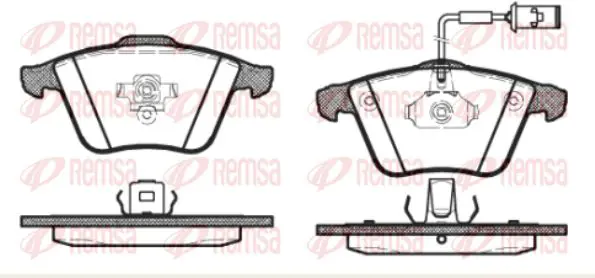 Handler.Part Brake pad set, disc brake KAWE 096452 1