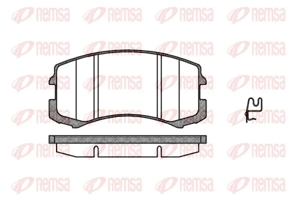 Handler.Part Brake pad set, disc brake KAWE 096501 1