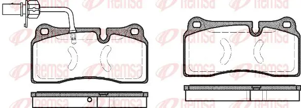 Handler.Part Brake pad set, disc brake KAWE 098311 1