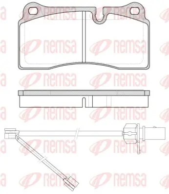 Handler.Part Brake pad set, disc brake KAWE 098321 1