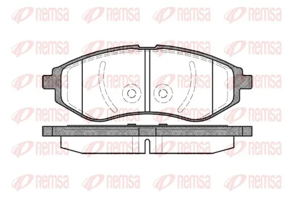 Handler.Part Brake pad set, disc brake KAWE 098600 1