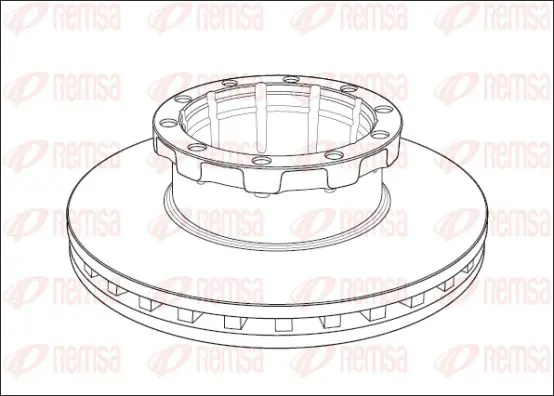 Handler.Part Brake disc KAWE NCA100820 1