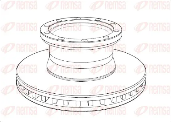 Handler.Part Brake disc KAWE NCA101120 1