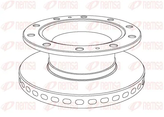 Handler.Part Brake disc KAWE NCA102420 1