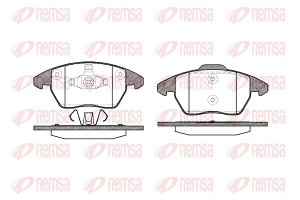 Handler.Part Brake pad set, disc brake KAWE 103010 1