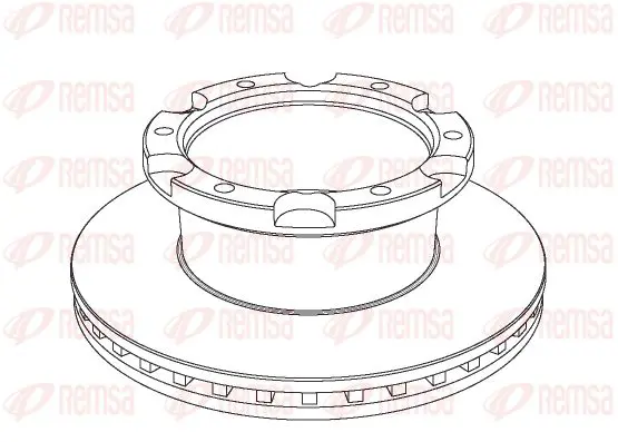 Handler.Part Brake disc KAWE NCA103620 1