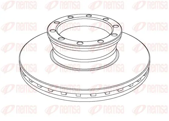 Handler.Part Brake disc KAWE NCA104120 1