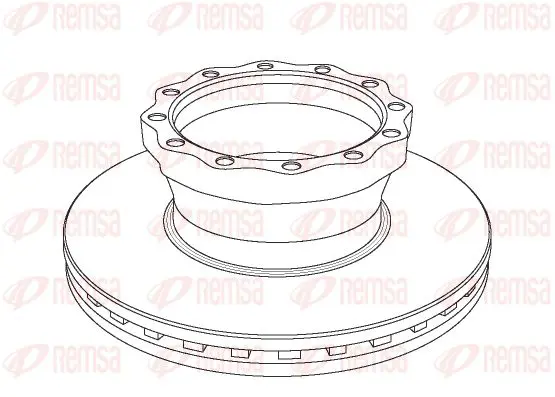 Handler.Part Brake disc KAWE NCA104320 1