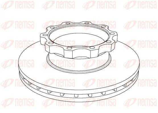 Handler.Part Brake disc KAWE NCA104420 1