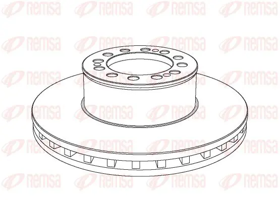 Handler.Part Brake disc KAWE NCA104620 1