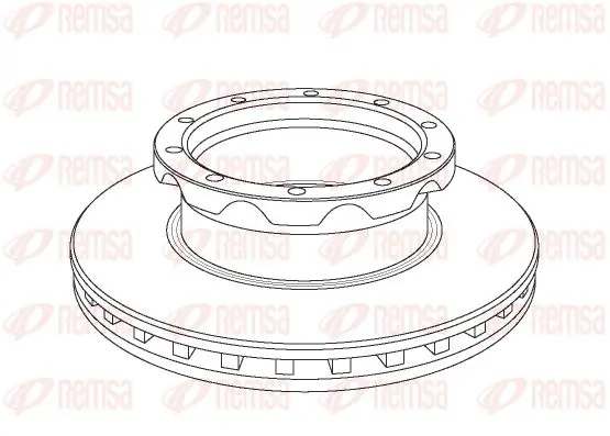 Handler.Part Brake disc KAWE NCA105020 1