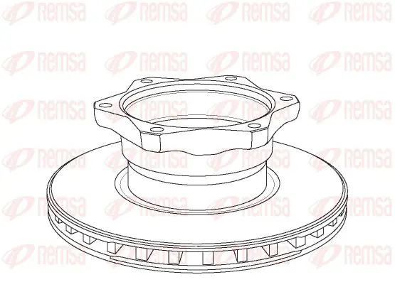 Handler.Part Brake disc KAWE NCA105220 1