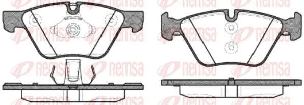 Handler.Part Brake pad set, disc brake KAWE 105230 1