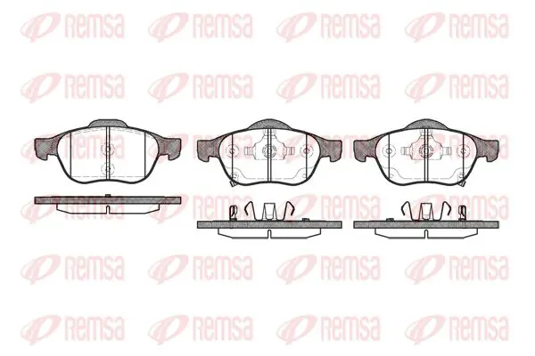 Handler.Part Brake pad set, disc brake KAWE 105402 1