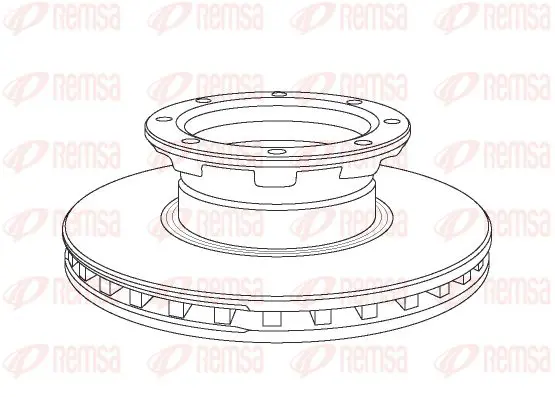 Handler.Part Brake disc KAWE NCA105720 1