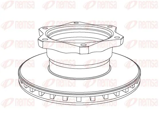 Handler.Part Brake disc KAWE NCA105820 1