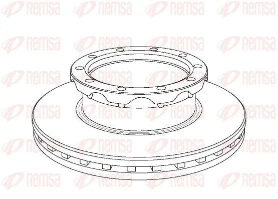 Handler.Part Brake disc KAWE NCA106220 1