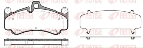 Handler.Part Brake pad set, disc brake KAWE 106630 1