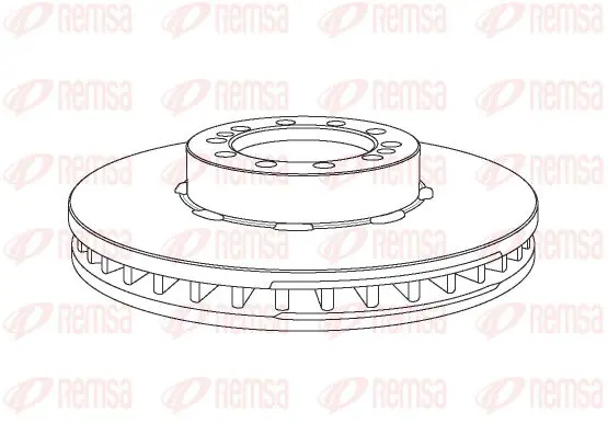 Handler.Part Brake disc KAWE NCA106720 1