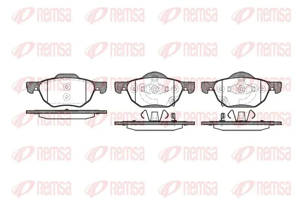 Handler.Part Brake pad set, disc brake KAWE 106802 1