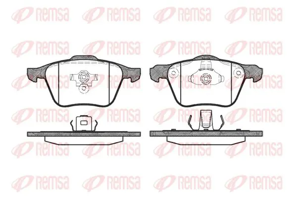 Handler.Part Brake pad set, disc brake KAWE 107000 1