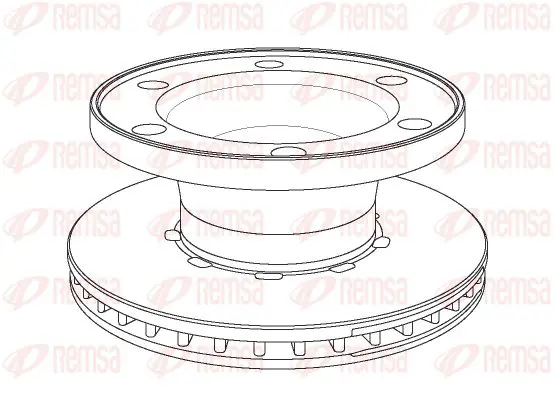 Handler.Part Brake disc KAWE NCA107620 1