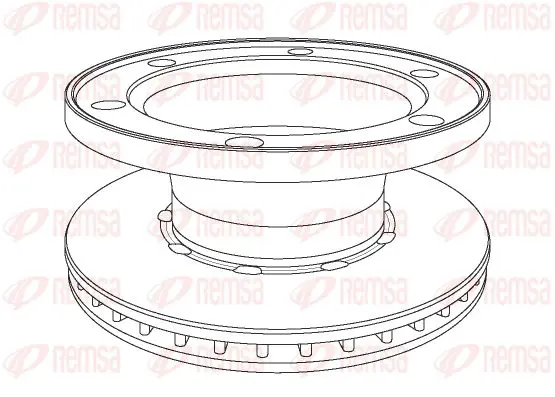 Handler.Part Brake disc KAWE NCA107720 1