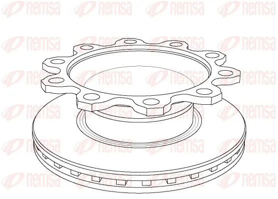 Handler.Part Brake disc KAWE NCA108420 1