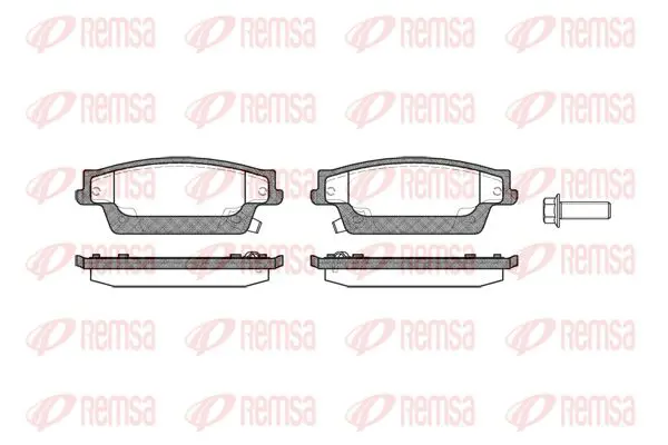 Handler.Part Brake pad set, disc brake KAWE 108704 1