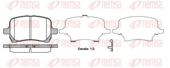 Handler.Part Brake pad set, disc brake KAWE 108912 1