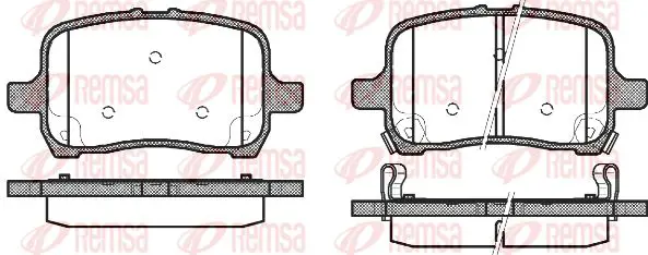 Handler.Part Brake pad set, disc brake KAWE 108922 1