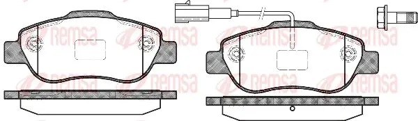 Handler.Part Brake pad set, disc brake KAWE 110011 1