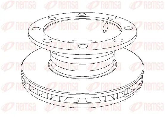 Handler.Part Brake disc KAWE NCA110620 1