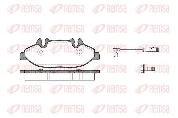 Handler.Part Brake pad set, disc brake KAWE 110902 1