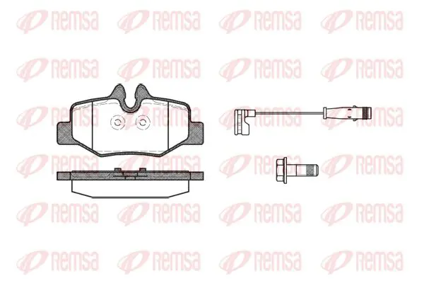 Handler.Part Brake pad set, disc brake KAWE 111002 1