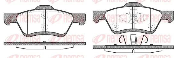 Handler.Part Brake pad set, disc brake KAWE 112400 1