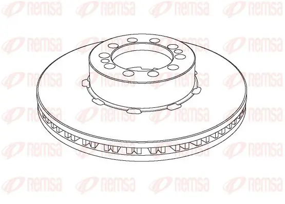 Handler.Part Brake disc KAWE NCA112620 1