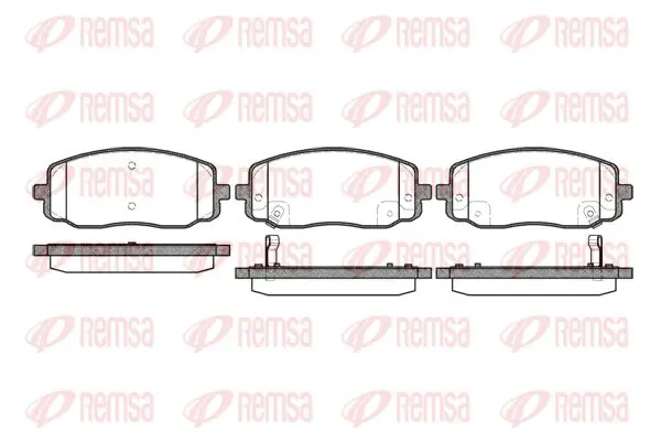 Handler.Part Brake pad set, disc brake KAWE 113302 1