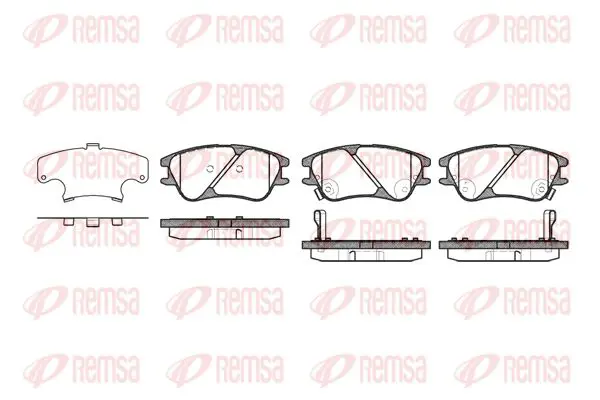 Handler.Part Brake pad set, disc brake KAWE 113902 1