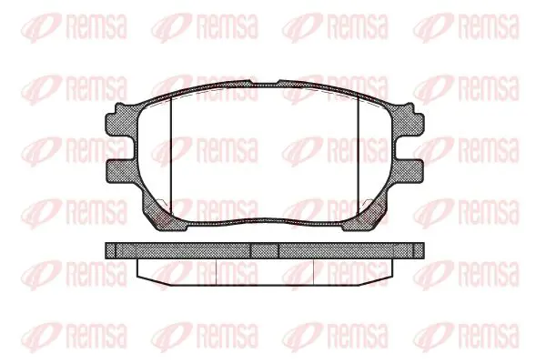 Handler.Part Brake pad set, disc brake KAWE 114300 1