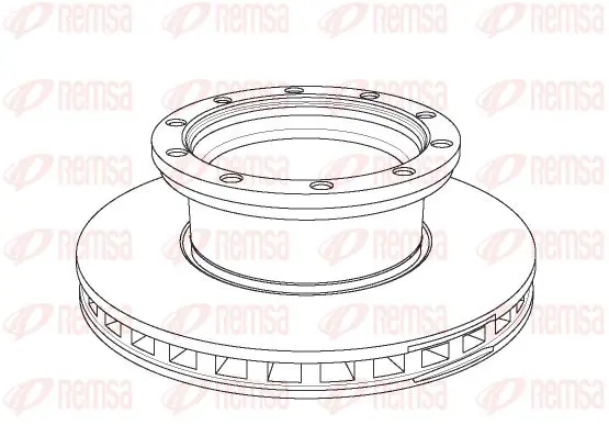 Handler.Part Brake disc KAWE NCA114420 1