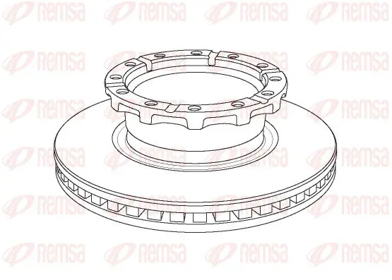 Handler.Part Brake disc KAWE NCA115920 1