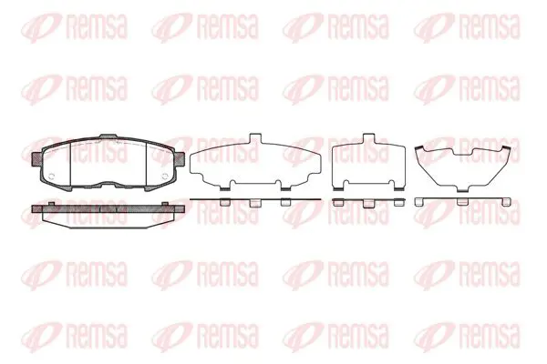 Handler.Part Brake pad set, disc brake KAWE 116000 1