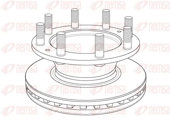 Handler.Part Brake disc KAWE NCA116220 1