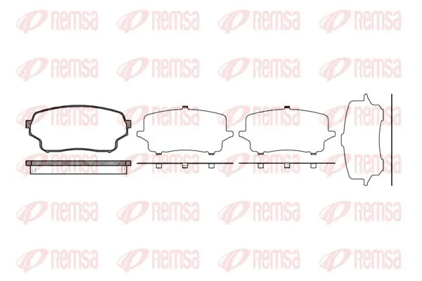 Handler.Part Brake pad set, disc brake KAWE 116601 1